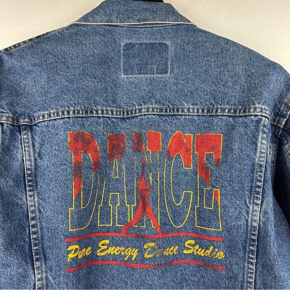 Vintage ID wear denim jacket pure energy dance studio size small unisex - Picture 7 of 7